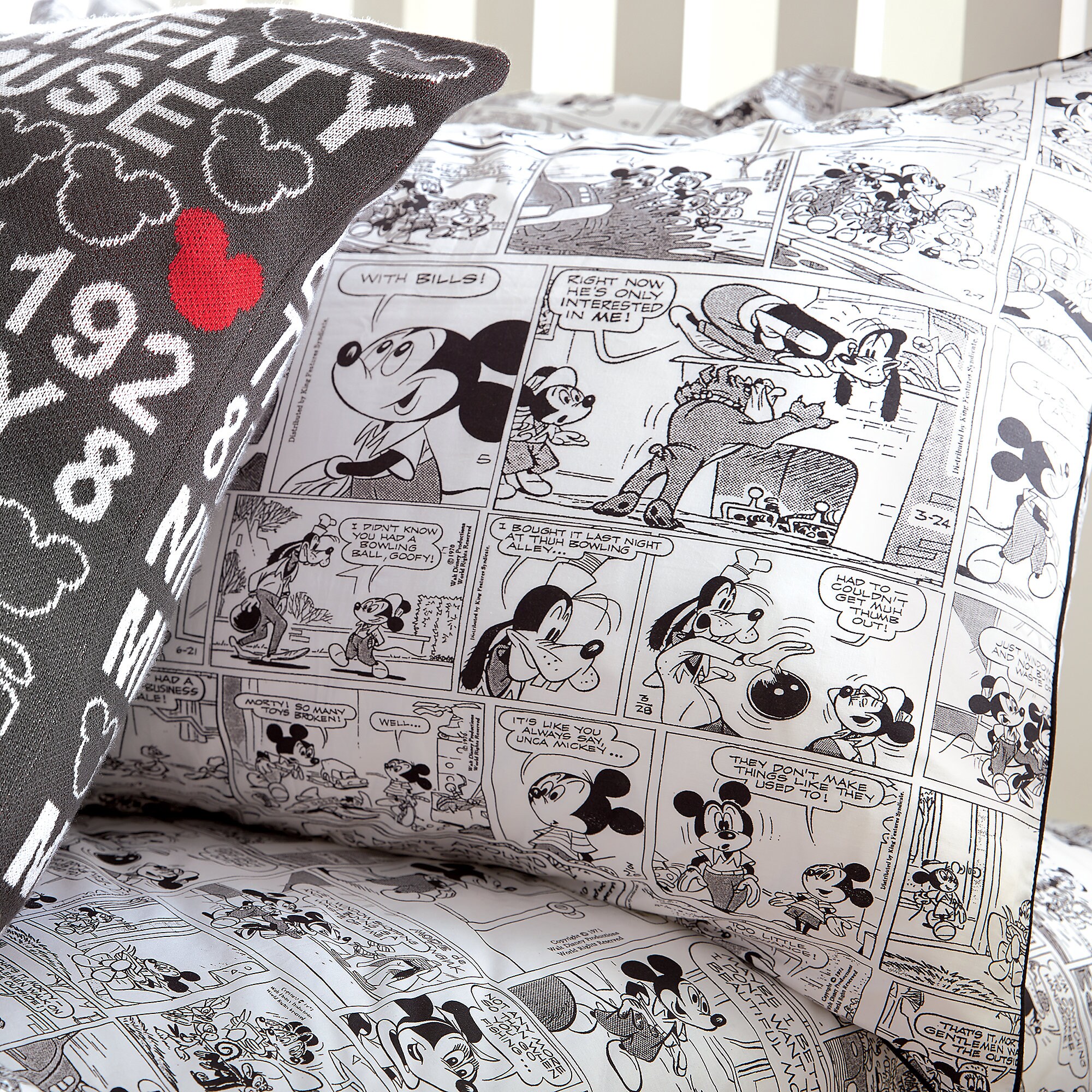 Mickey Mouse Comic Strip Sham by Ethan Allen