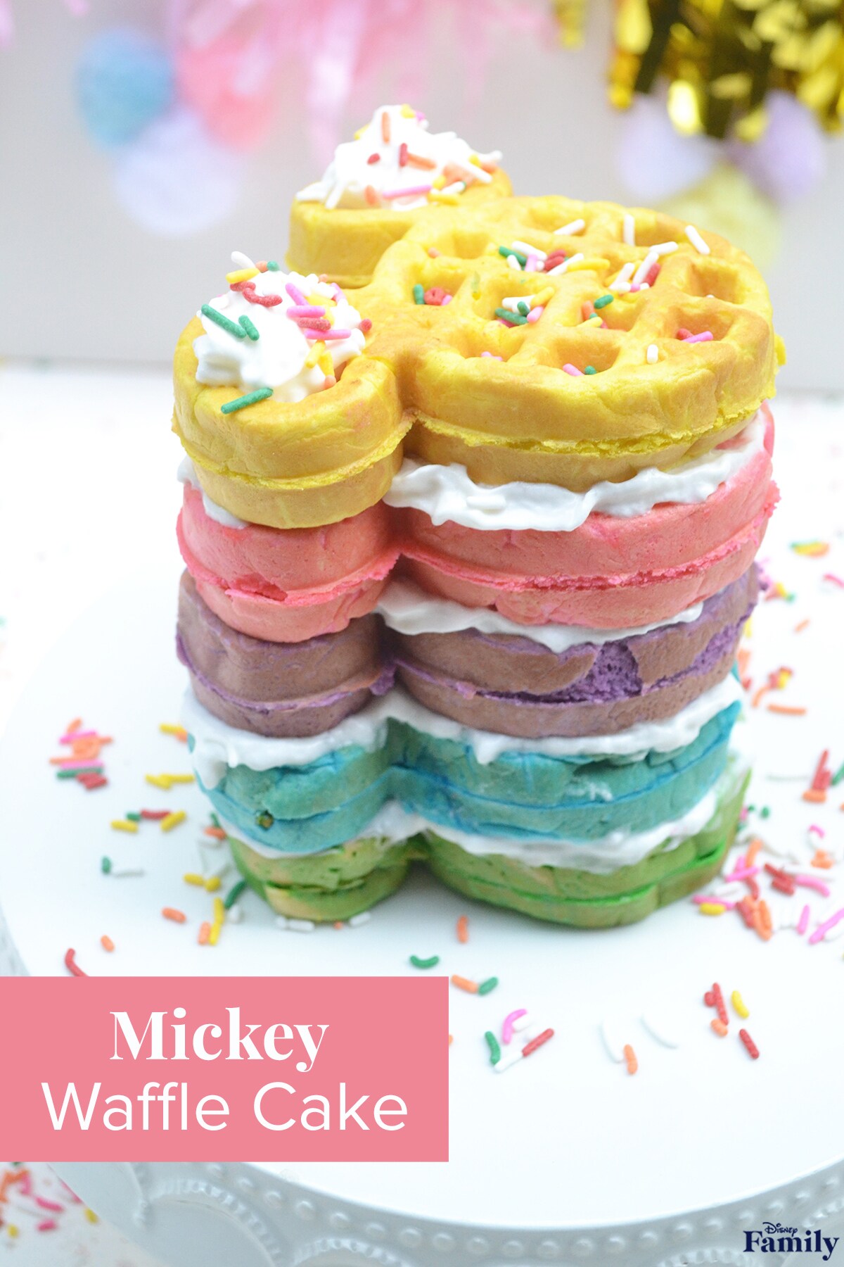 "Mickey Waffle Cake".