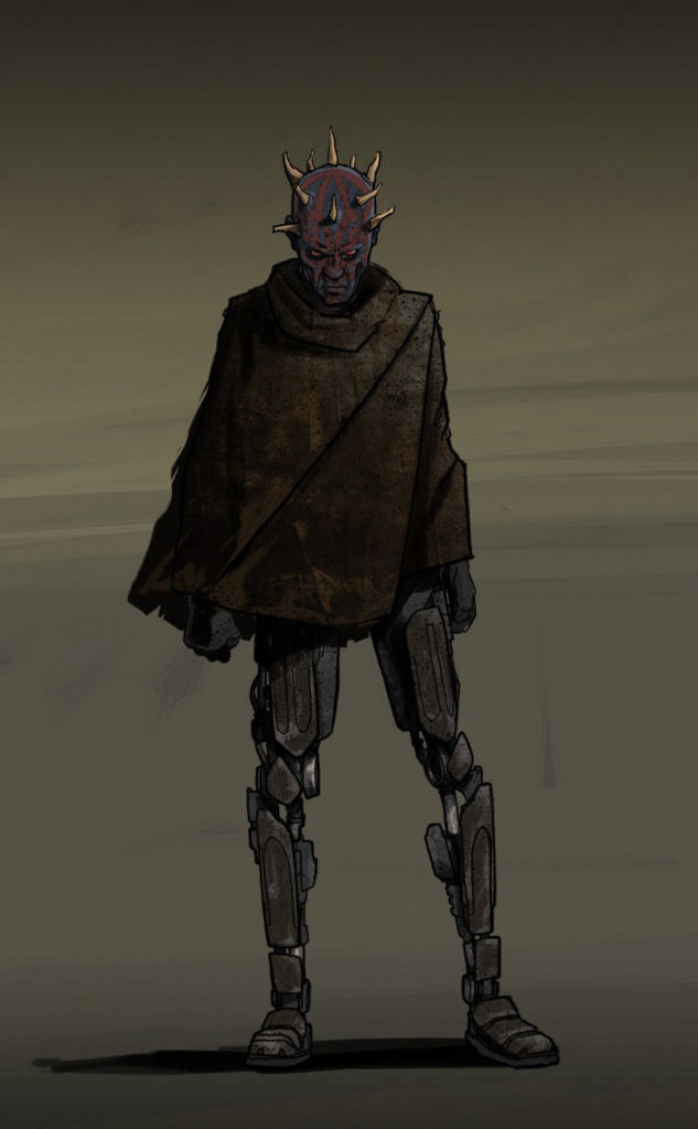 Maul concept art from Solo: A Star Wars Story.