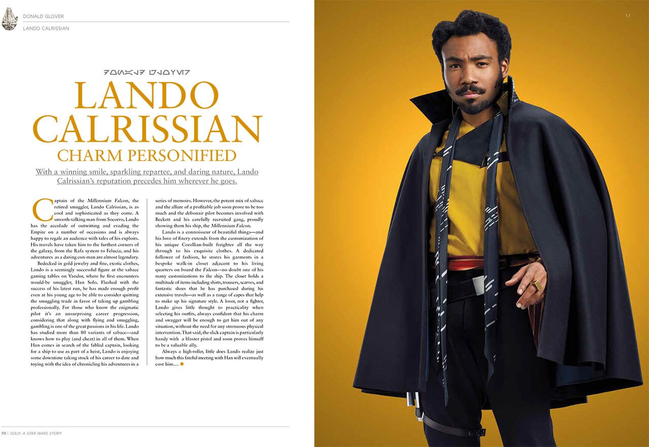 A spread from The Ultimate Guide to Solo: A Star Wars Story.