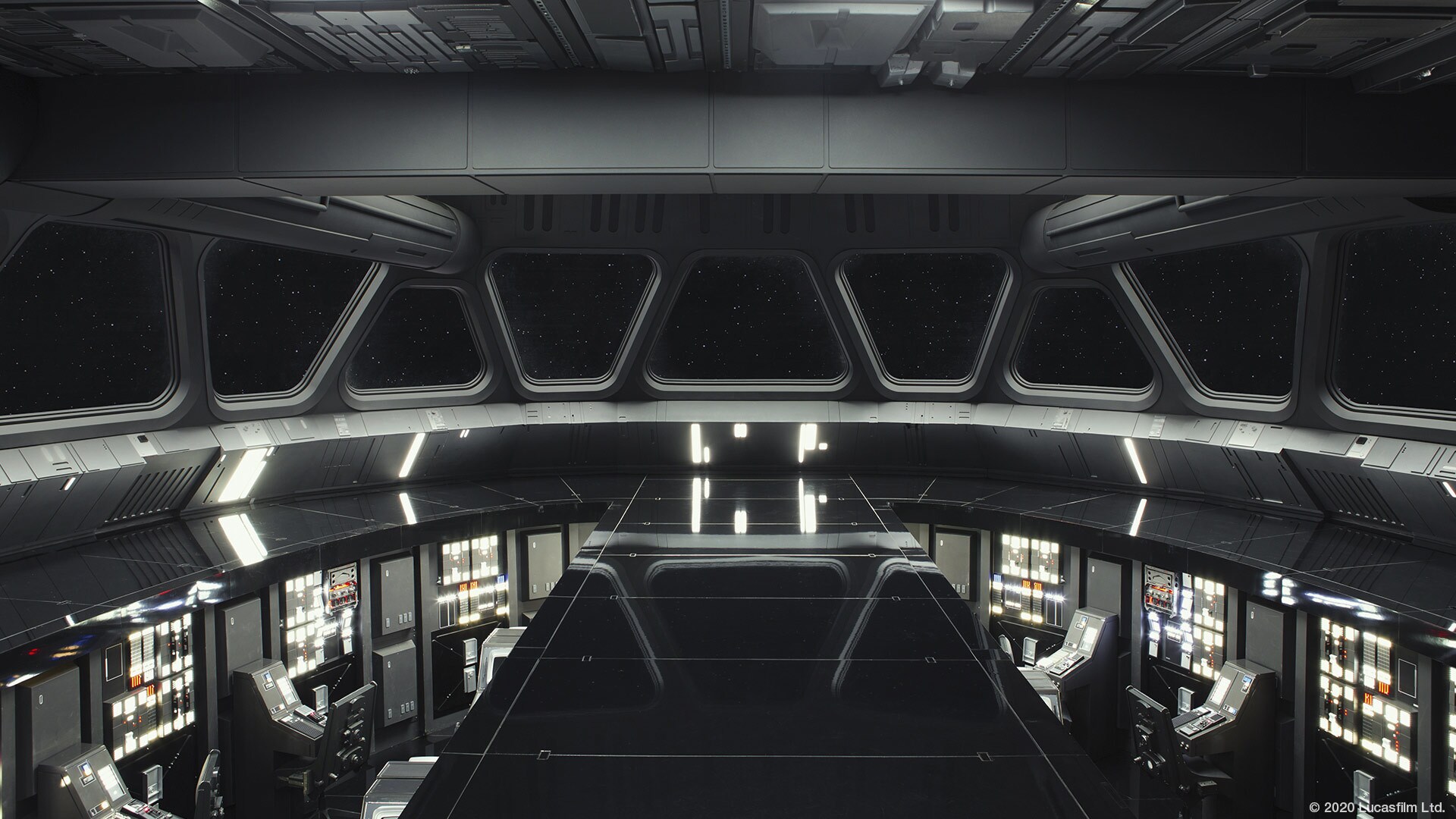 Star Wars virtual background: Imperial Star Destroyer bridge