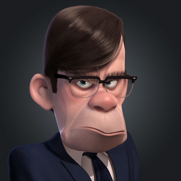 Gilbert Huph, voiced by Wallace Shawn, in The Incredibles 