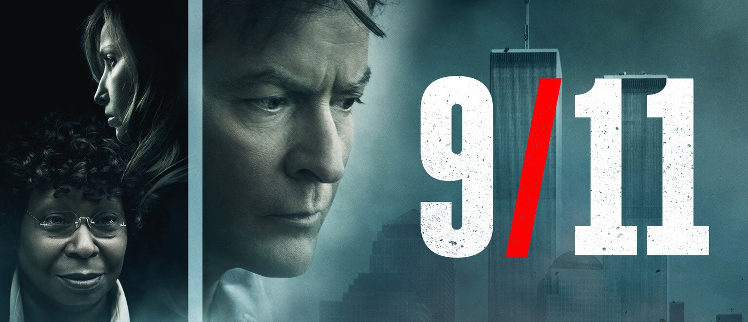 Gina Gershon, Whoopi Goldberg and Charlie Sheen from the movie "9/11"