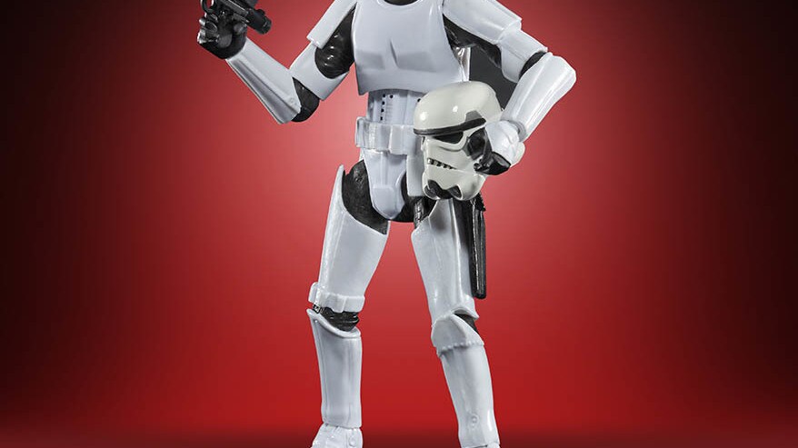 Hasbro's Vintage Collection Han Solo in stormtrooper gear.