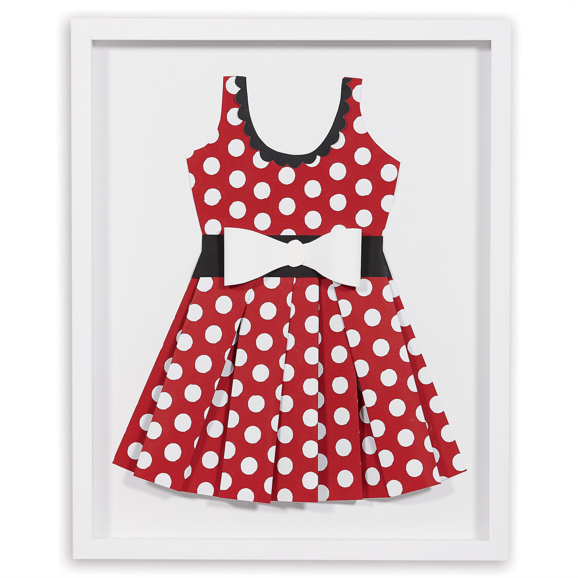 Minnie Mouse ''Perky as a Polka Dot II'' Framed Paper Art by Ethan Allen