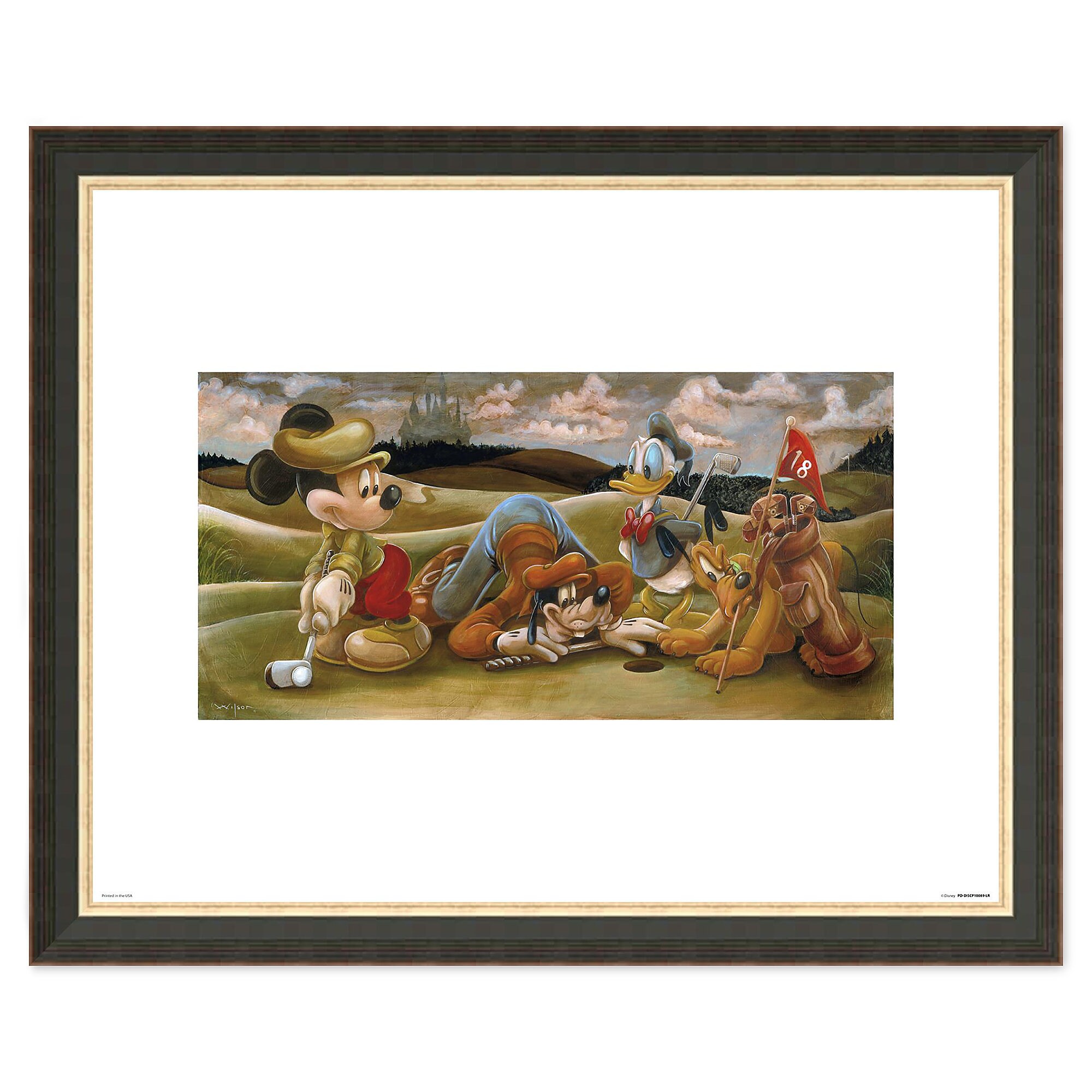 Mickey Mouse and Friends ''On the 18th Green'' Giclée by Darren Wilson