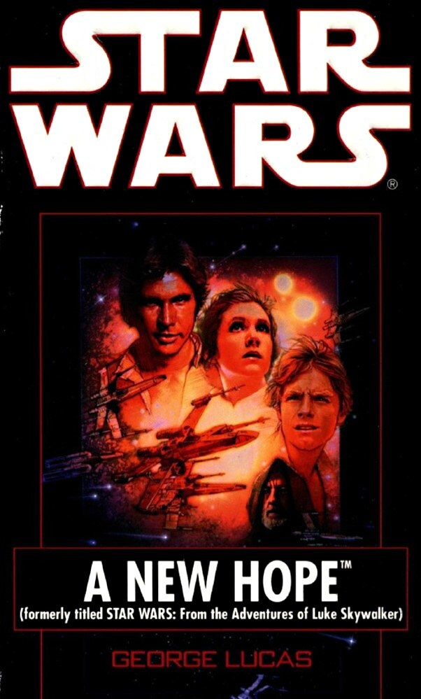The cover of a Star Wars: A New Hope novel.