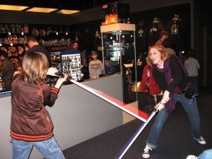 Lightsaber fight - Laura Keeney