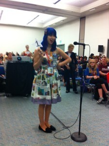 Amanda wore a custom Star Wars dress with an adorable Chewbacca Hair Clip