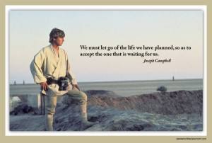 Star Wars in the Classroom - Luke Skywalker / Joseph Campbell slide