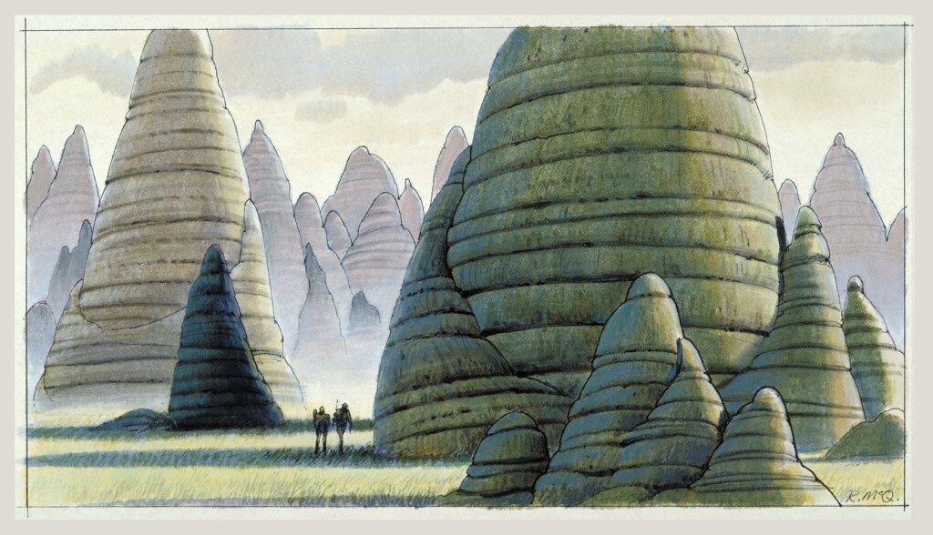 Ralph McQuarrie concept art from the original Star Wars trilogy, used as inspiration for Star Wars Rebels