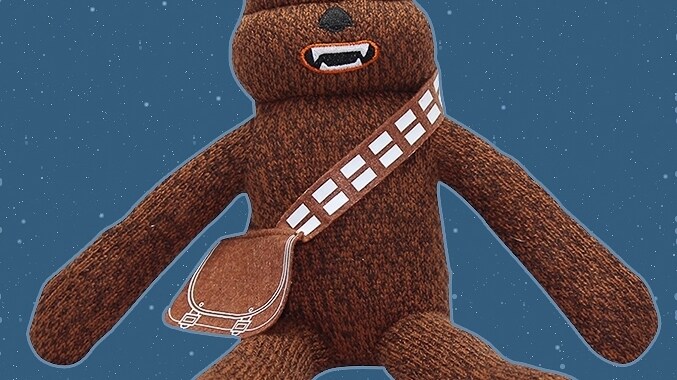 A stuffed Wookiee toy.