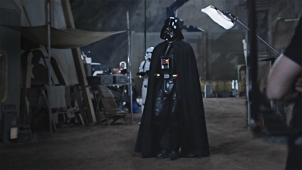 Darth Vader on set of Obi-Wan Kenobi