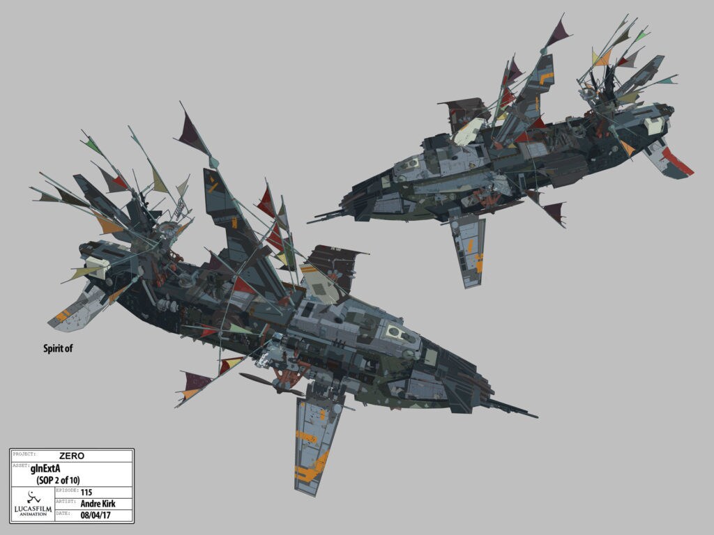 The Galleon concept art for Star Wars Resistance.