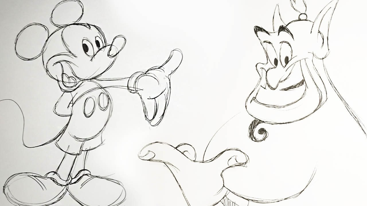 Simple How To Draw Disney Sketch 