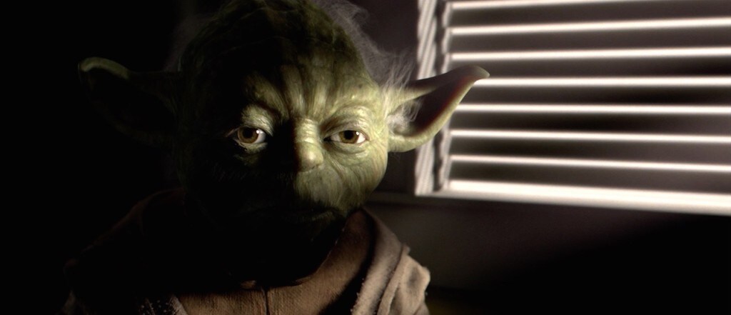 Revenge of the Sith - Yoda in the Jedi Temple talking with Yoda