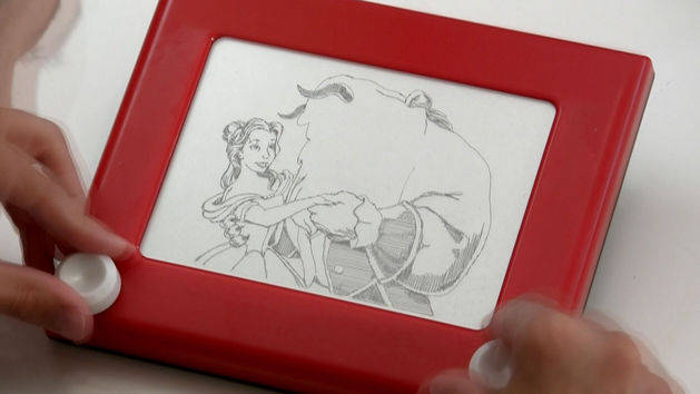 Etch-a-Sketch Beauty and the Beast