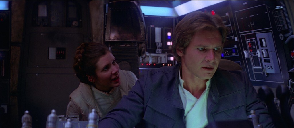 Episode V - Leia and Han on the Millennium Falcon