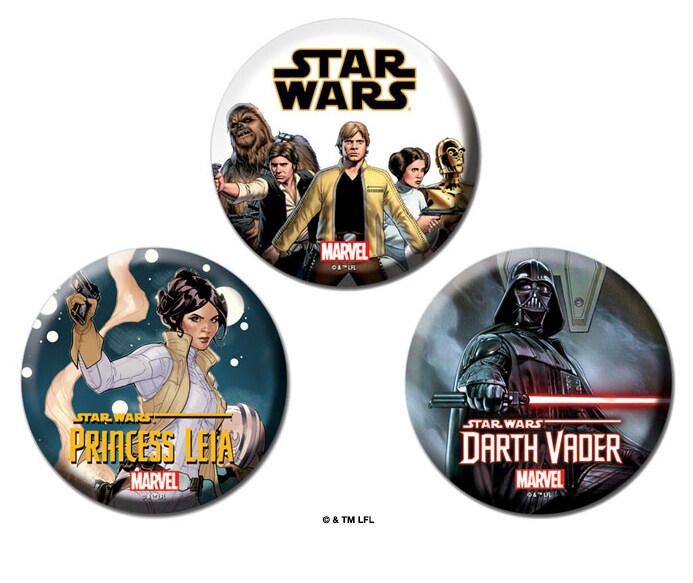 Marvel pins for Star Wars Celebration