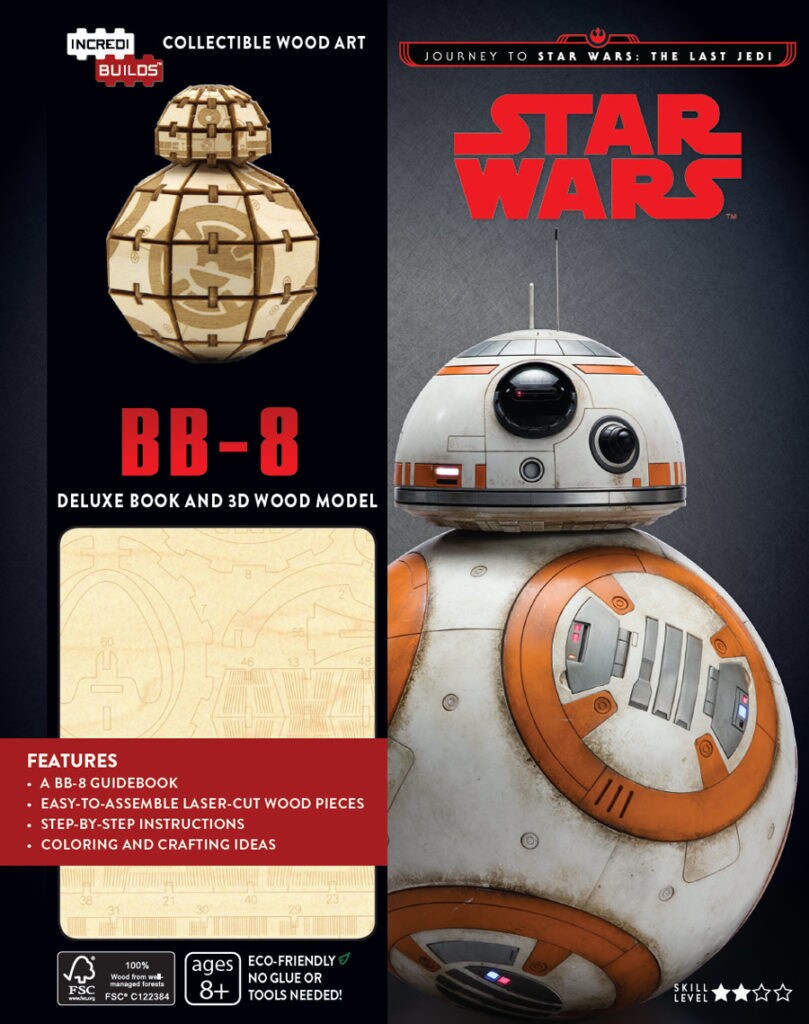 BB-8 on the cover of the book Journey to Star Wars: The Last Jedi.
