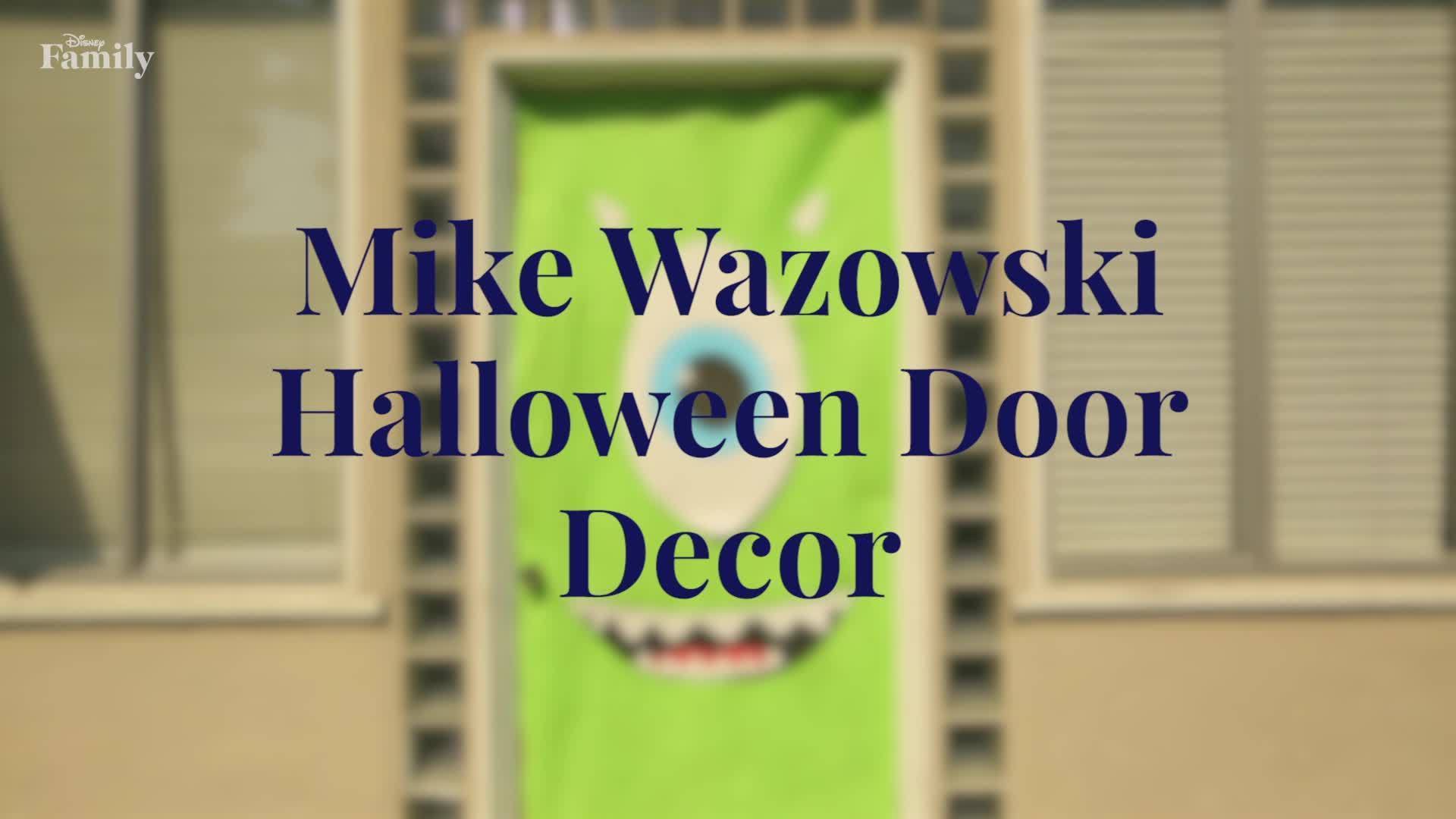 Mike Wazowski Halloween Door Decor | Disney Family