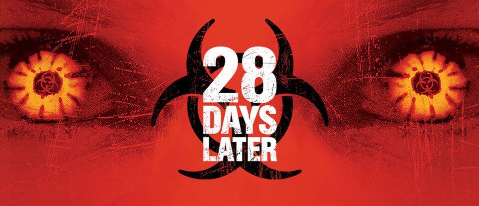 28 Days Later Poster with Red Eyes
