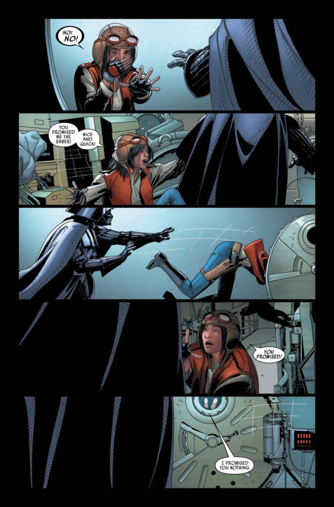 Comic depicting the final act of Darth Vader #25