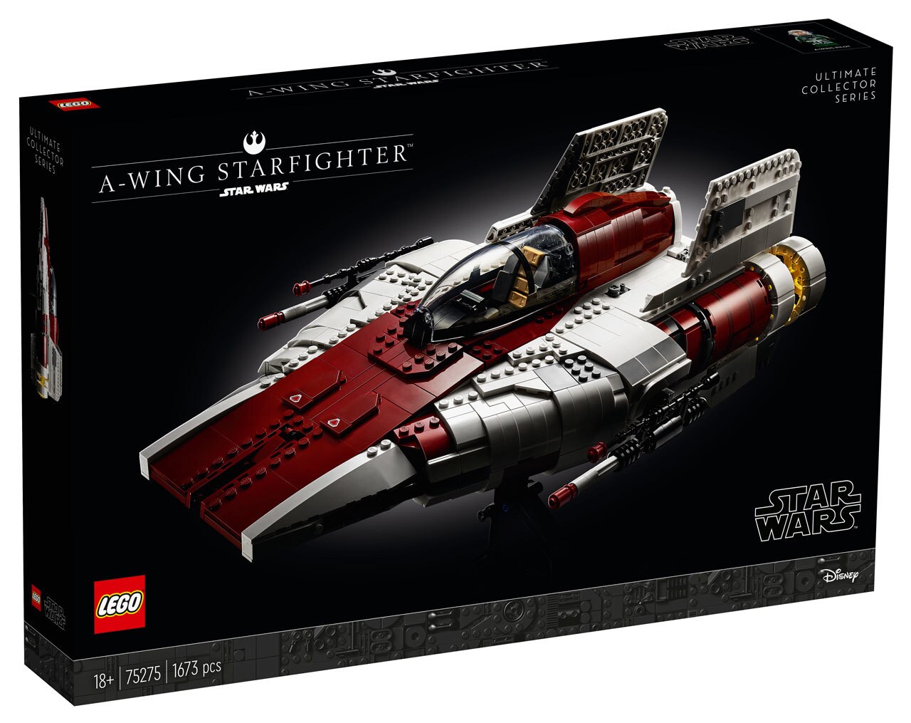 LEGO Star Wars A-wing Starfighter box