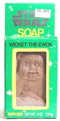 Star Wars soap -- Wicket the Ewok from 1983