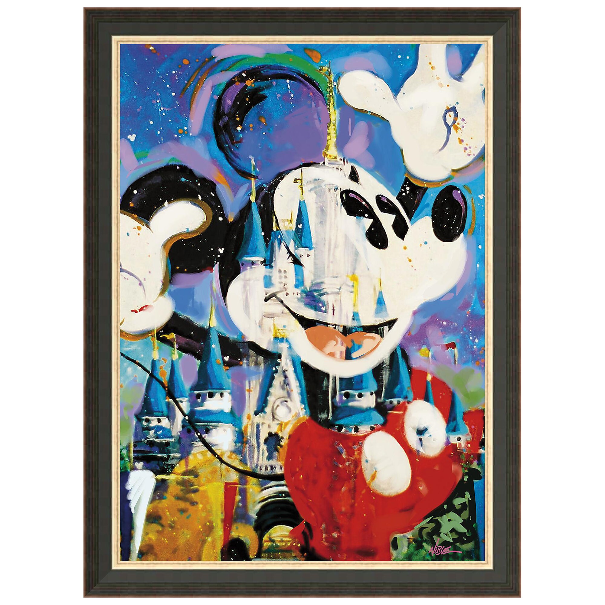 ''Mickey and Castle'' Giclée by Randy Noble