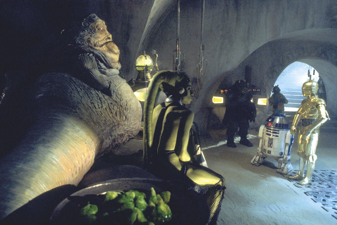 Jabba the Hutt in Jabba's Palace