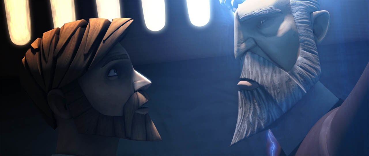 Obi-Wan faces Dooku in a scene from "Dooku Captured."