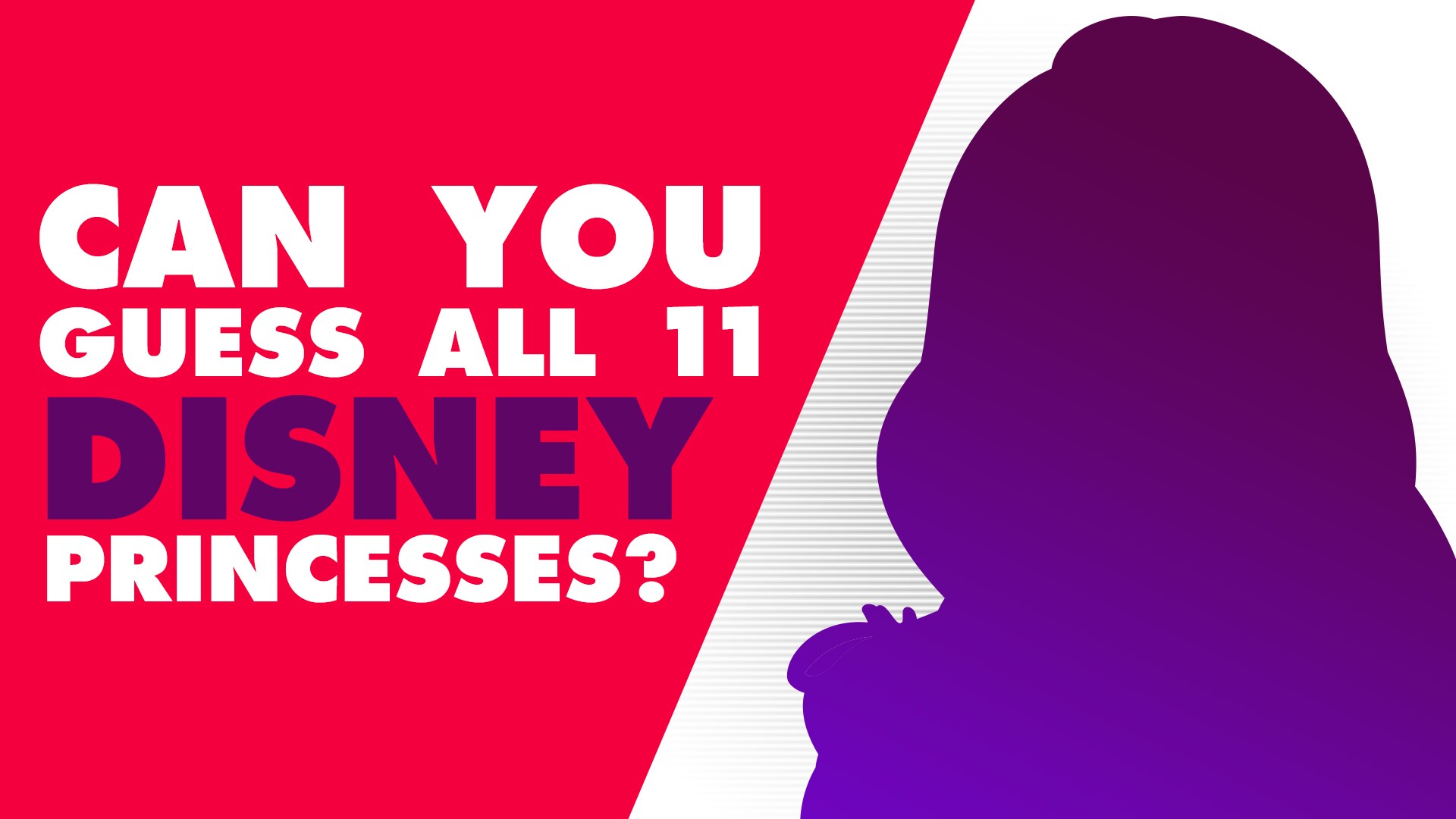 Guess The Disney Princesses From Their Silhouettes