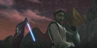 Obi-Wan, Anakin and Ahsoka Stand Ready