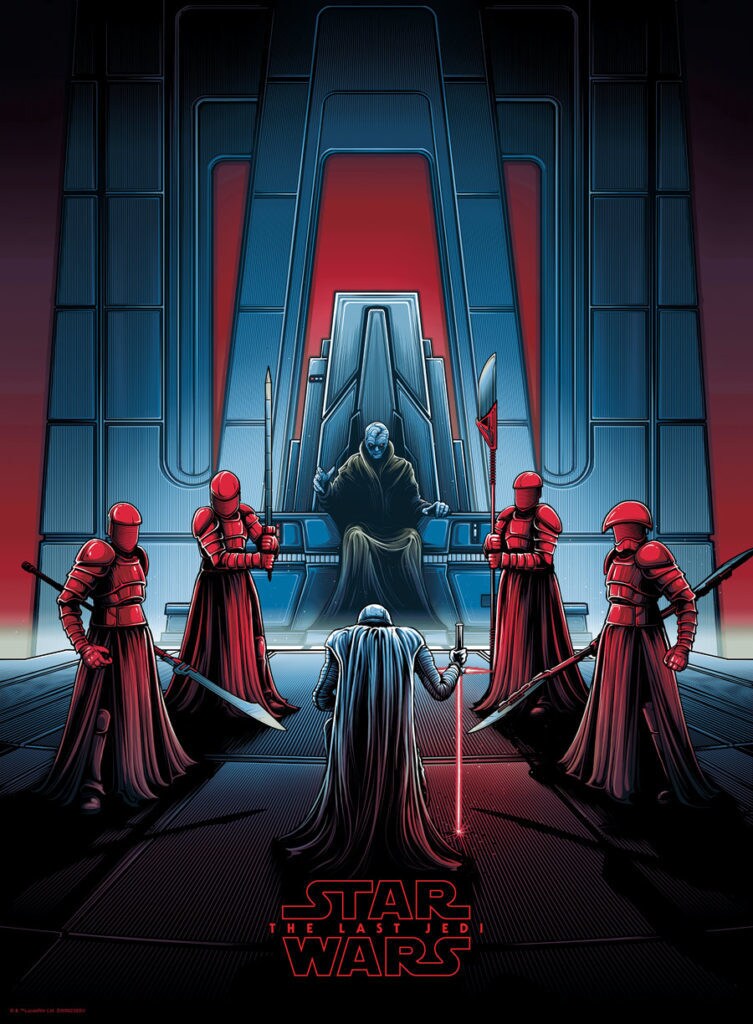 Dan Mumford Star Wars: The Last Jedi print - Snoke's throne room