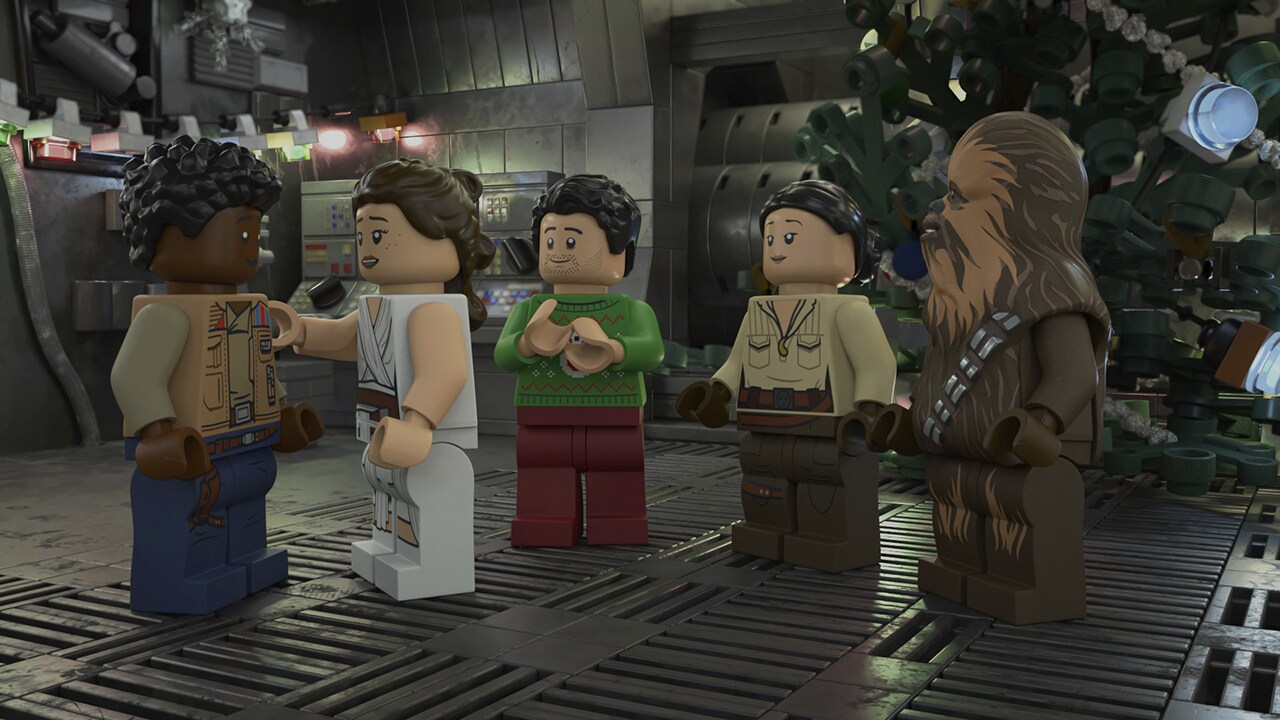 A scene from The LEGO Star Wars Holiday Special