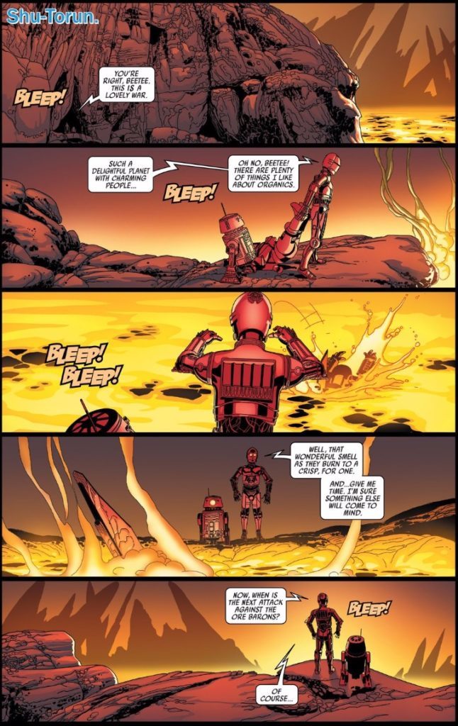 Triple Zero and Beetee in Star Wars comics.