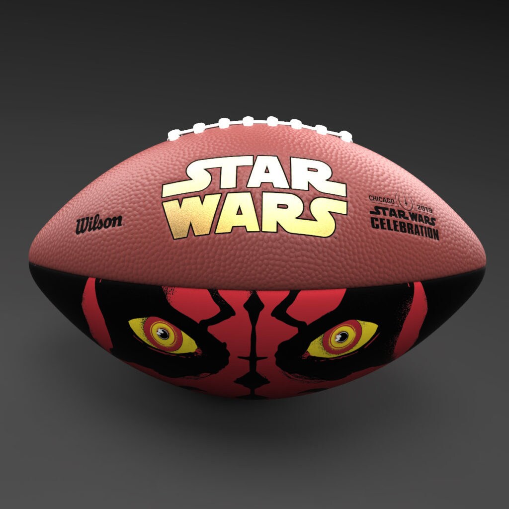 Wilson Darth Maul football - Star Wars Celebration Chicago exclusive