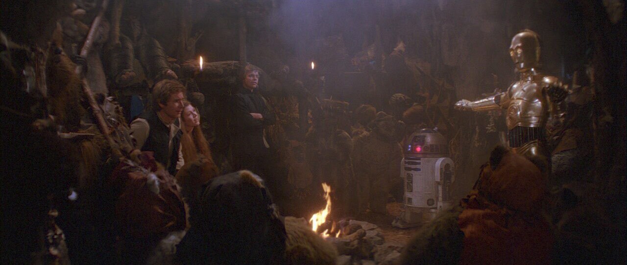 A scene from Return fo the Jedi