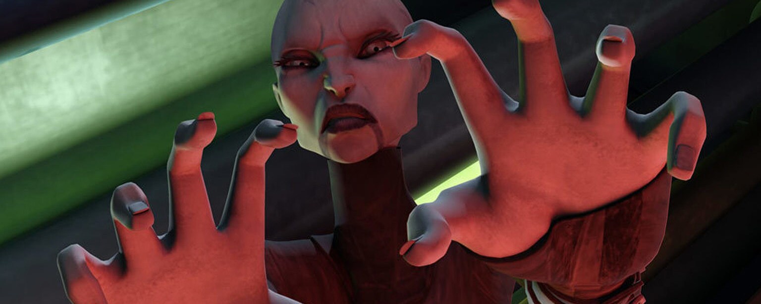 Asajj Ventress in Star Wars: The Clone Wars.