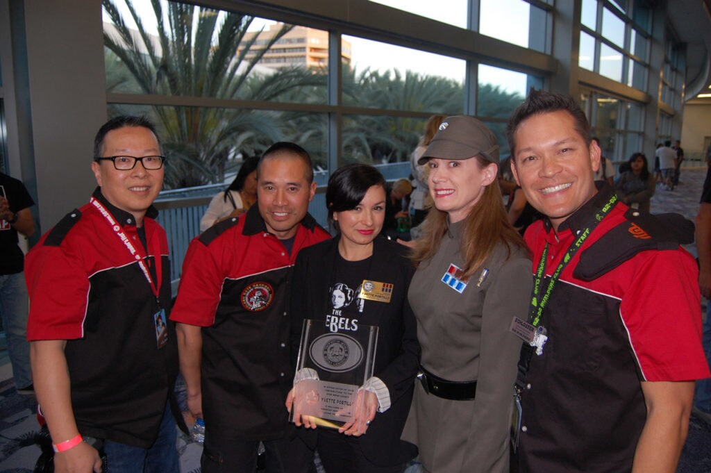 Athena Portillo with the 501st at Star Wars Celebration.
