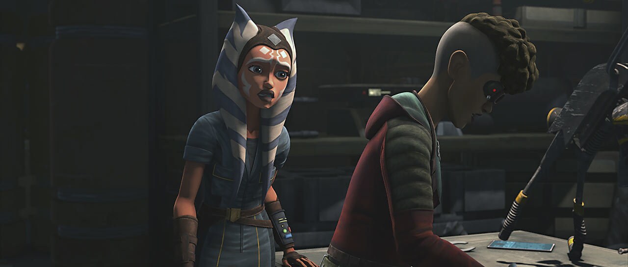 "Gone with a Trace" Ahsoka and Trace still