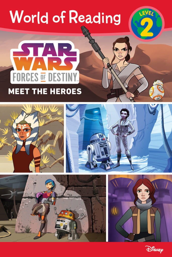 The cover of World of Reading: Star Wars Forces of Destiny: Meet the Heroes.