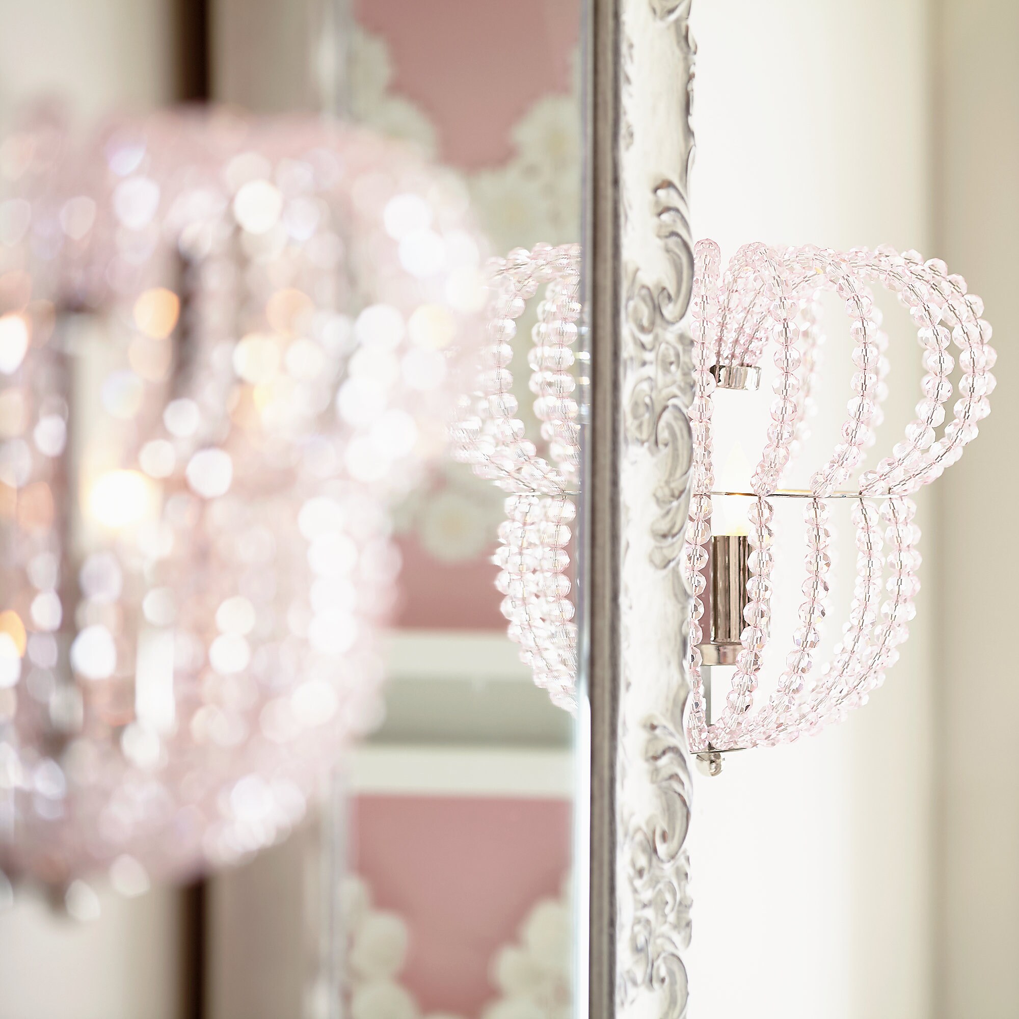 Minnie Mouse Beaded Wall Sconce by Ethan Allen