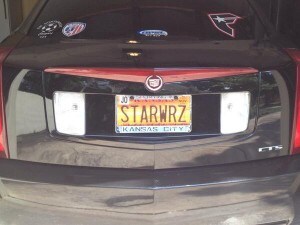kcfan2417's Star Wars license plate