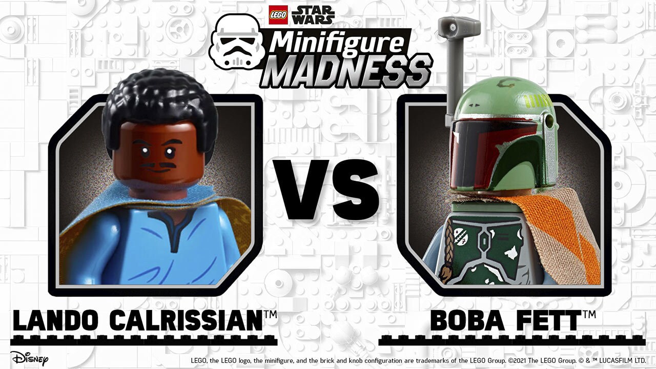 LEGO Star Wars 2021 Minifigure Madness Tournament Lando vs. Boba Fett