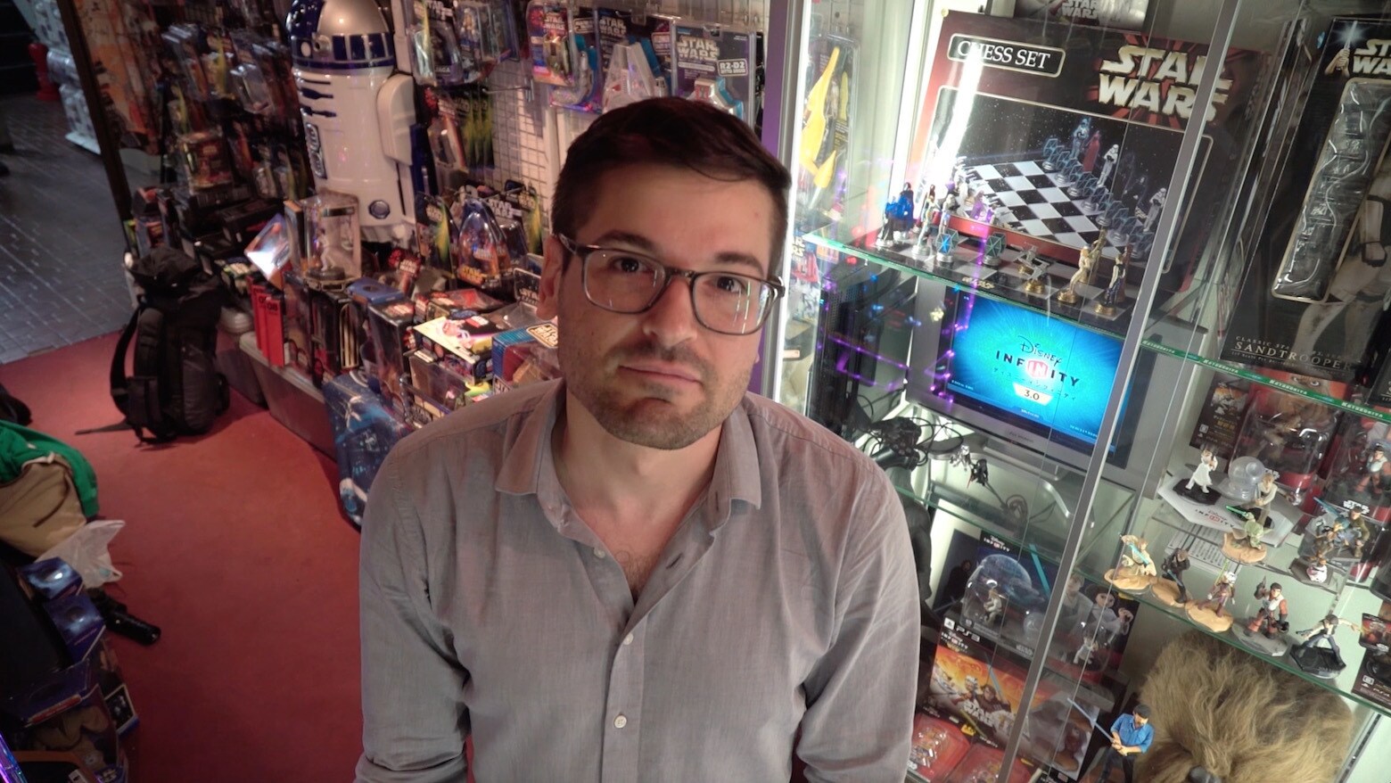 Anthony Carboni Buys Star Wars Toys in Japan