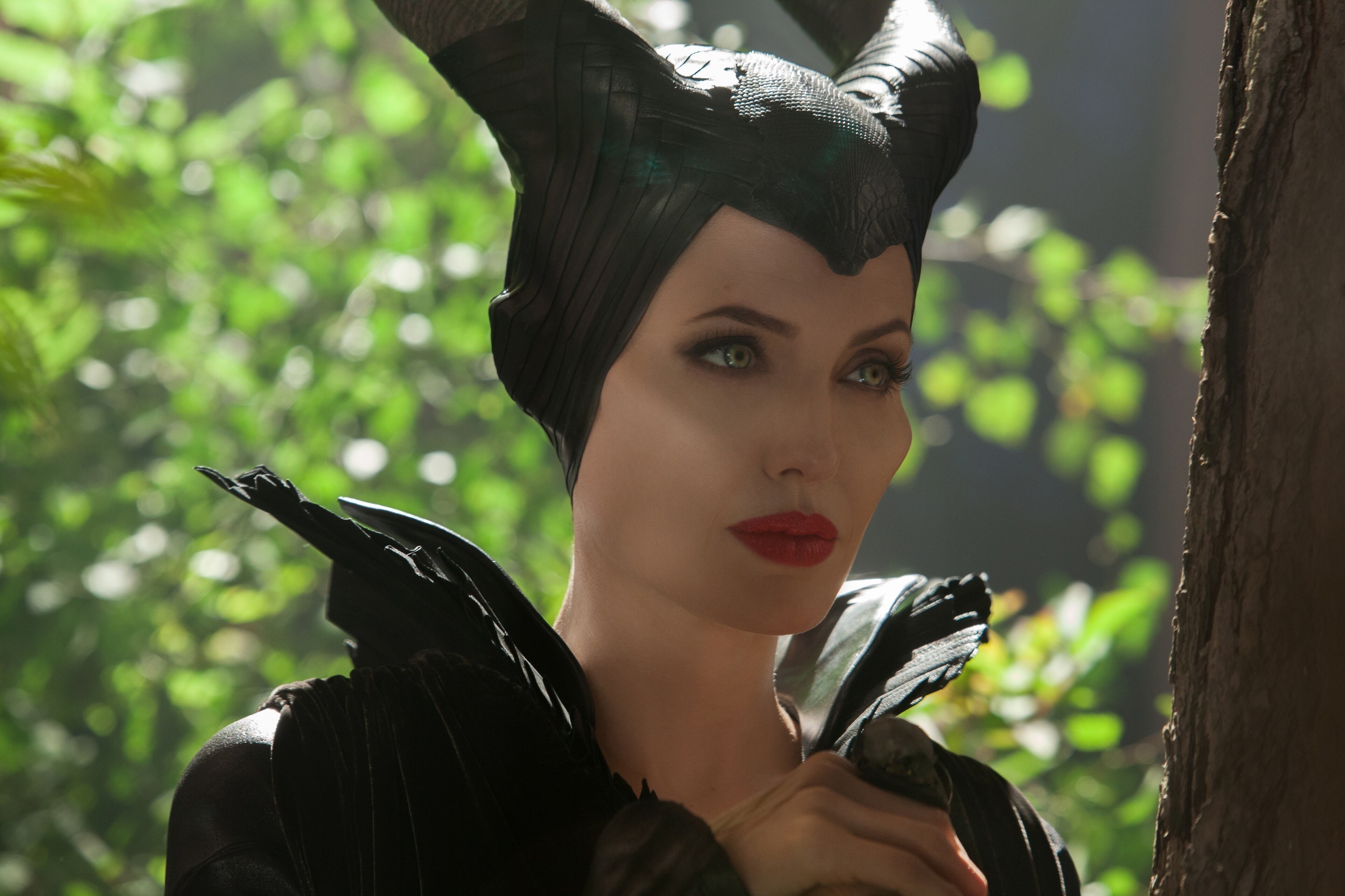 Angelina Jolie as Maleficent in the movie "Maleficent"