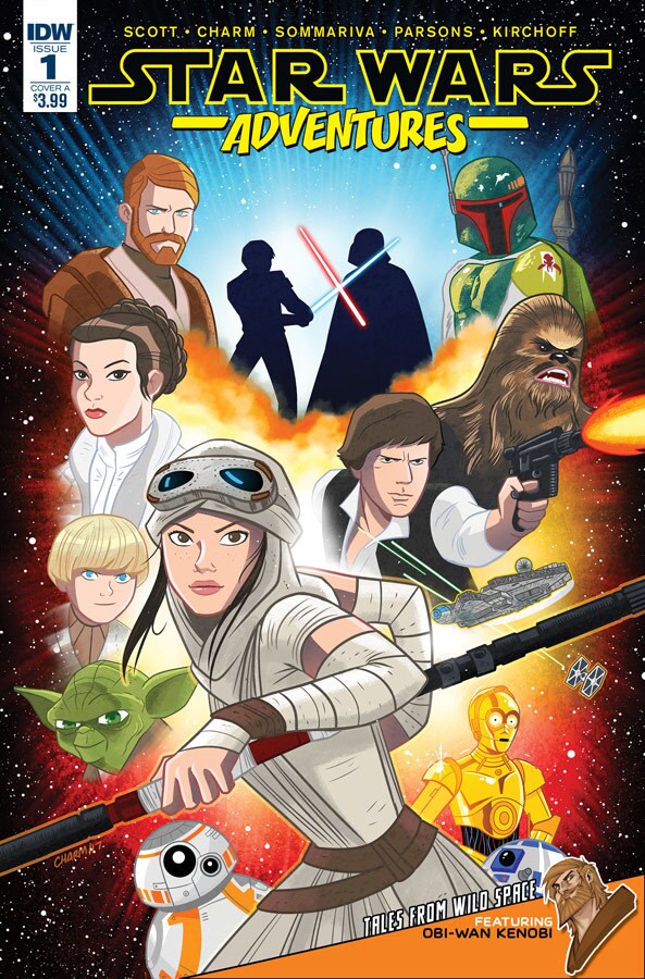 The cover of issue #1 of the Star Wars Adventures: Tales From Wild Space comic book series, by IDW Publishing.
