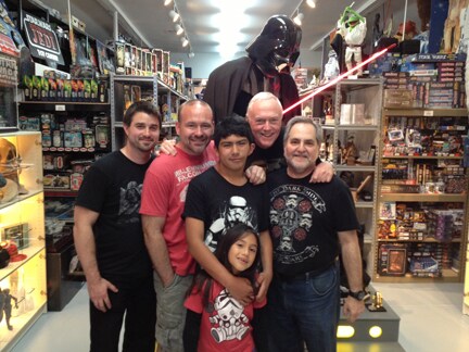 Bryan, Jay, Daniel, Selena, Bob and Steve at Rancho Obi-Wan